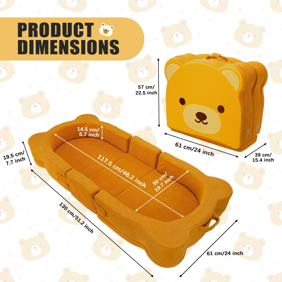 Portable Foldable Toddler Travel Bed with Safety Rail V592016