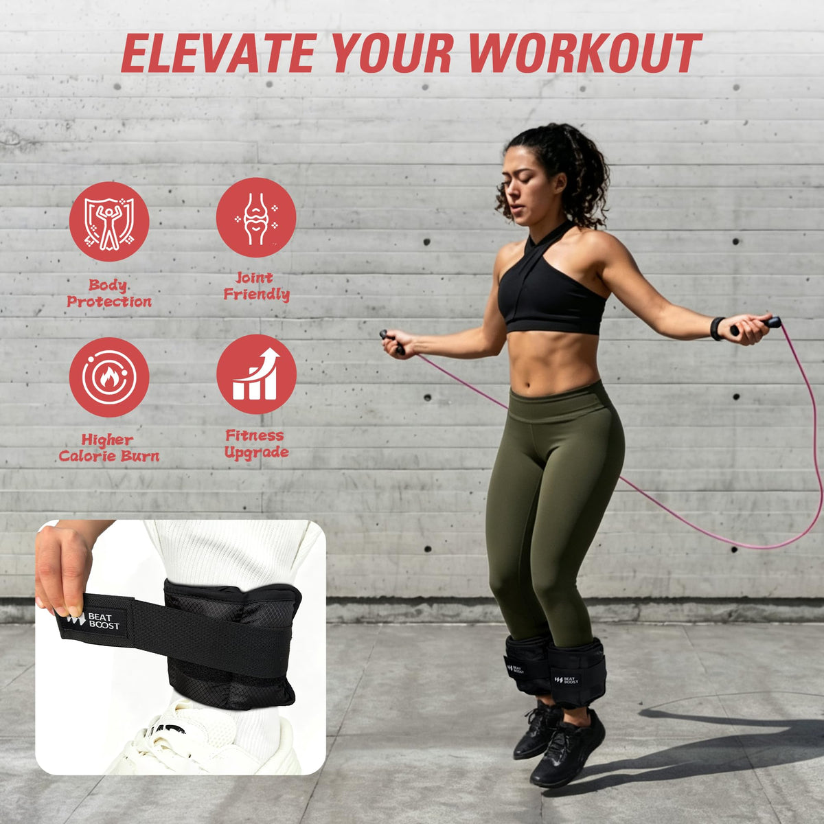 Ankle Weights Adjustable 10lb Q33782