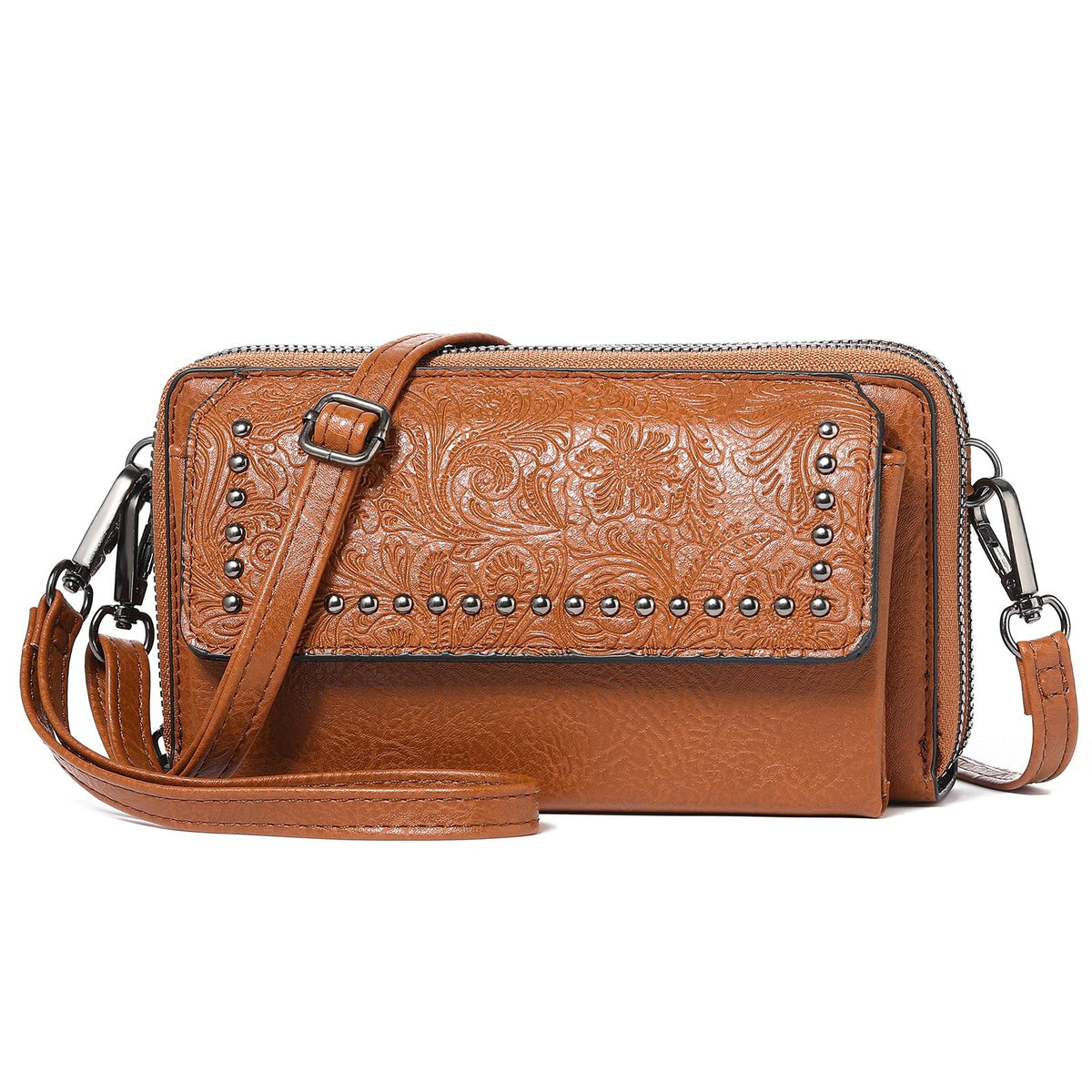 Women's Mini PU Leather Crossbody Phone Bag O494