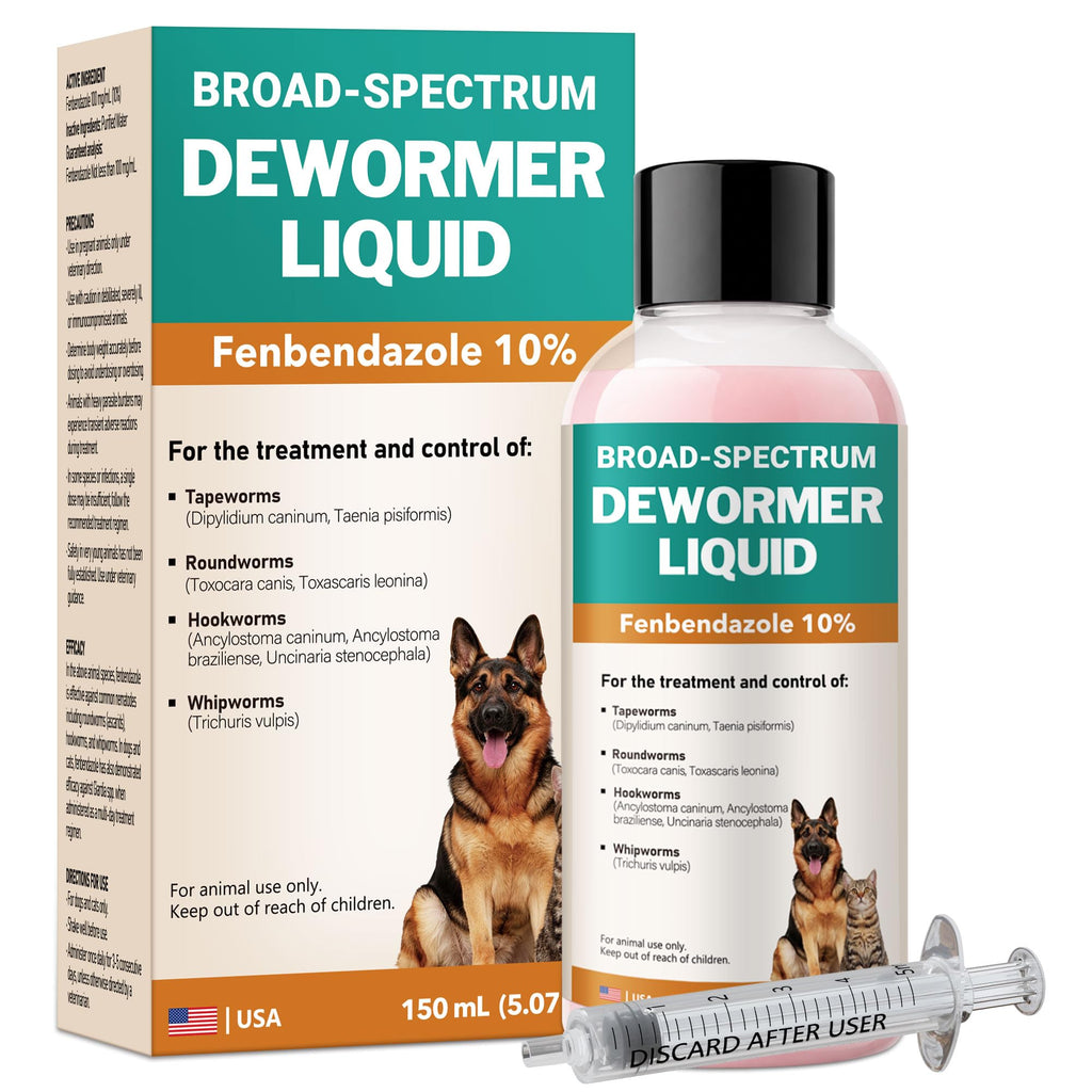 Fenbendazole Liquid 10% Dewormer 150ml A293