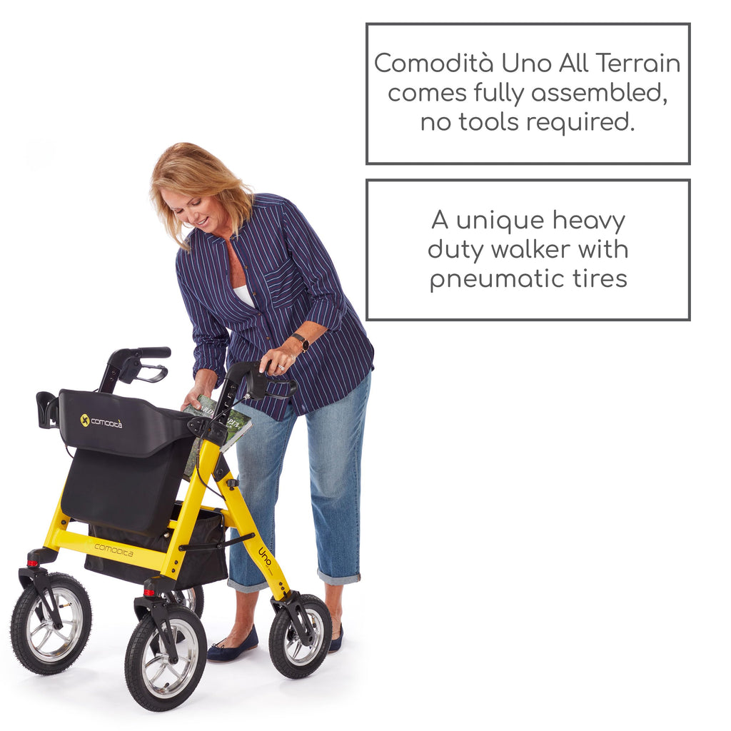All Terrain Rolling Walker with Pneumatic Tires H3794