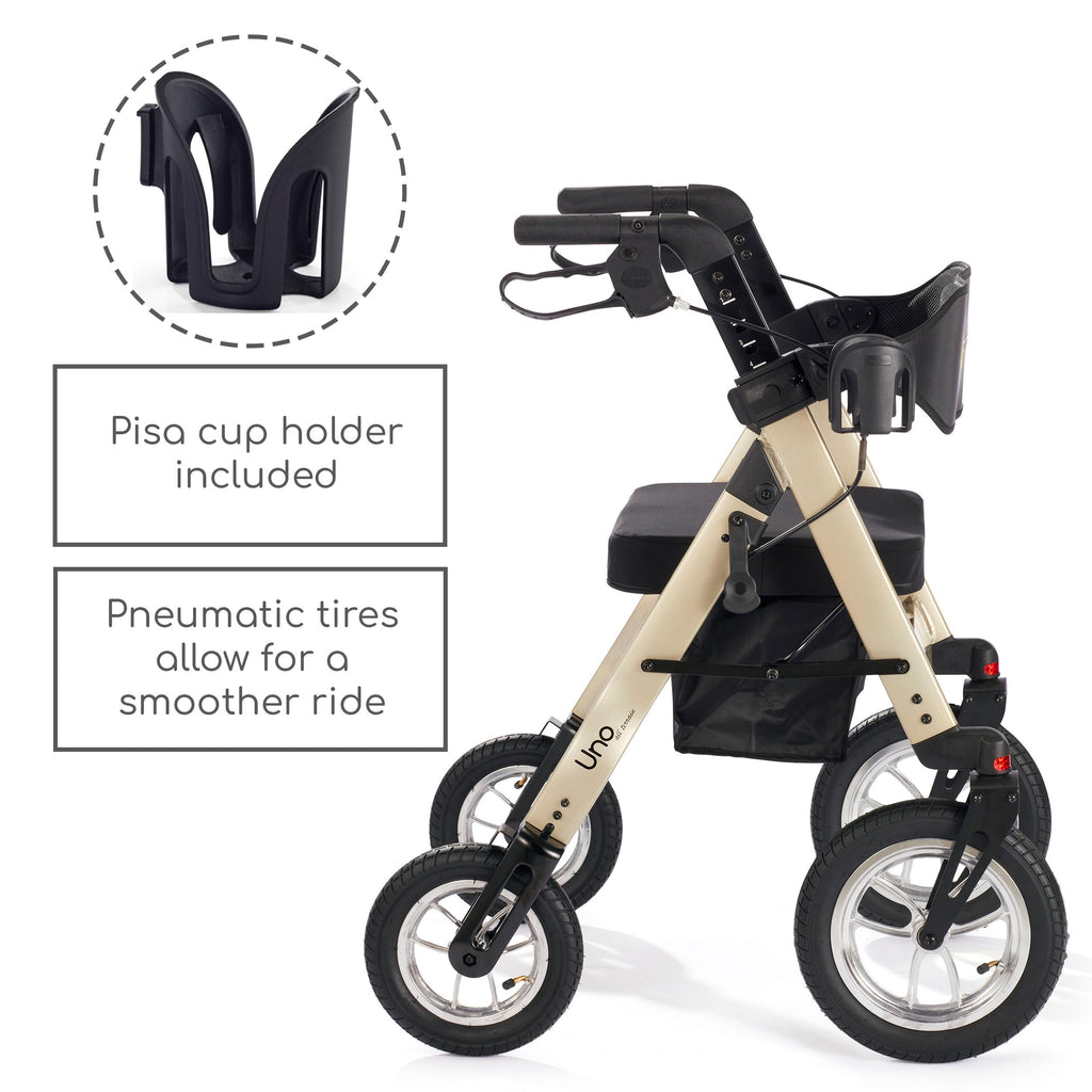 All Terrain Rolling Walker with Pneumatic Tires H3794
