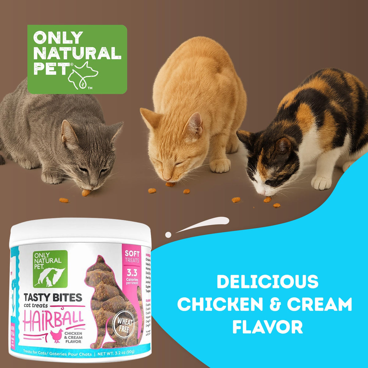 Chicken and Liver Flavor Soft Chews for Cats 60 Count O562