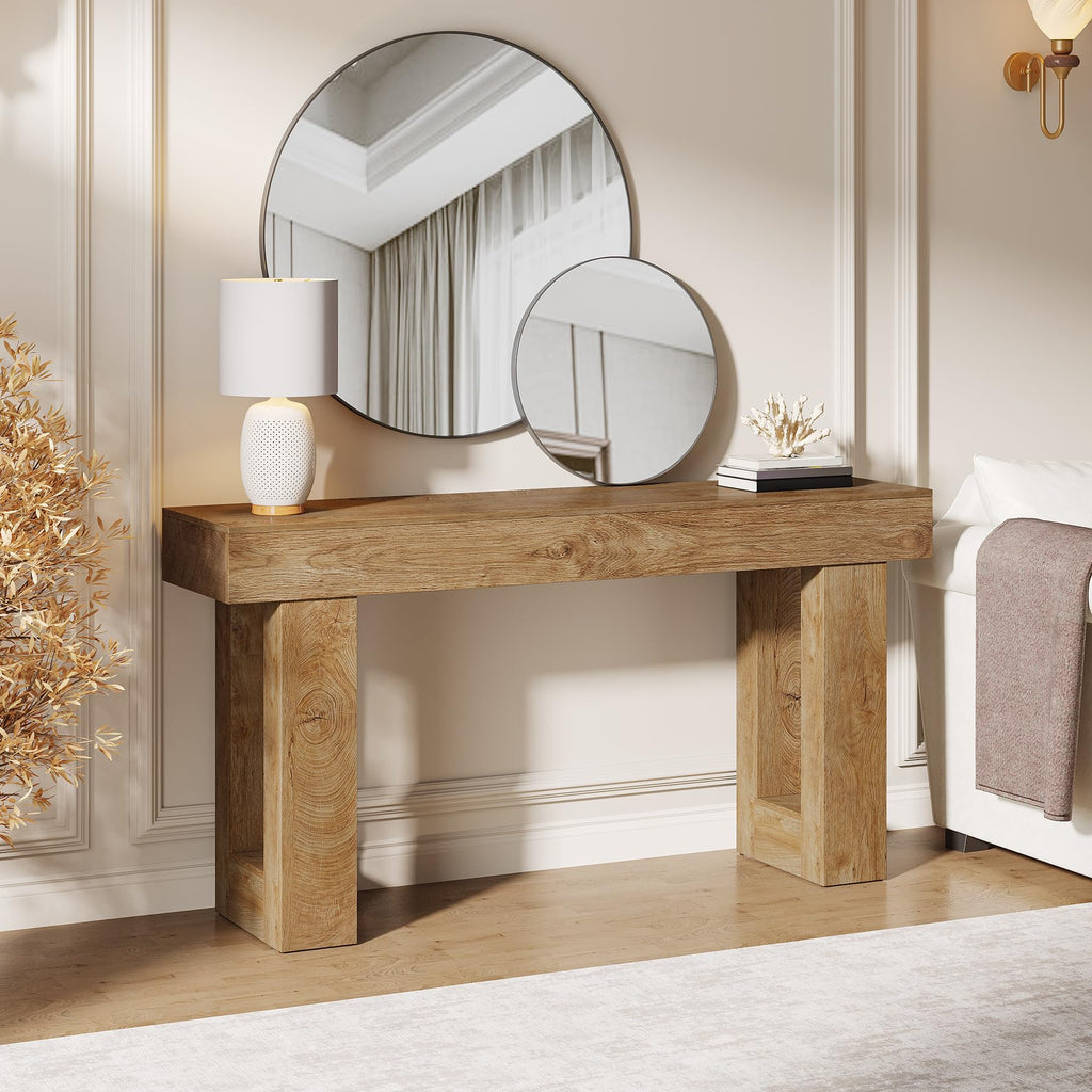 63-Inch Wooden Rectangular Console Table G70799