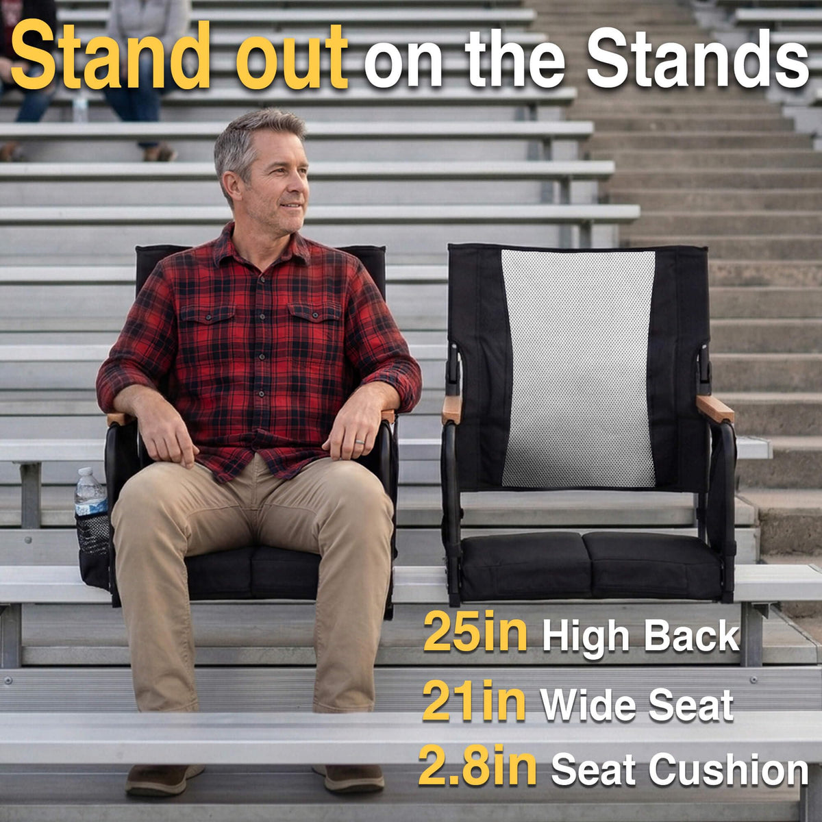 High Back Stadium Seats with Back Support W892