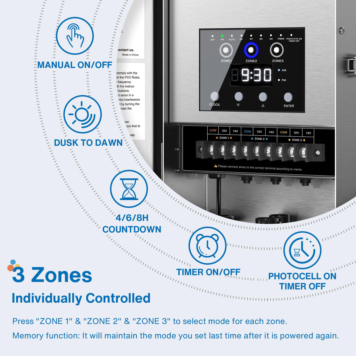 600W Low Voltage Transformer with Photo Sensor & Timer D4570