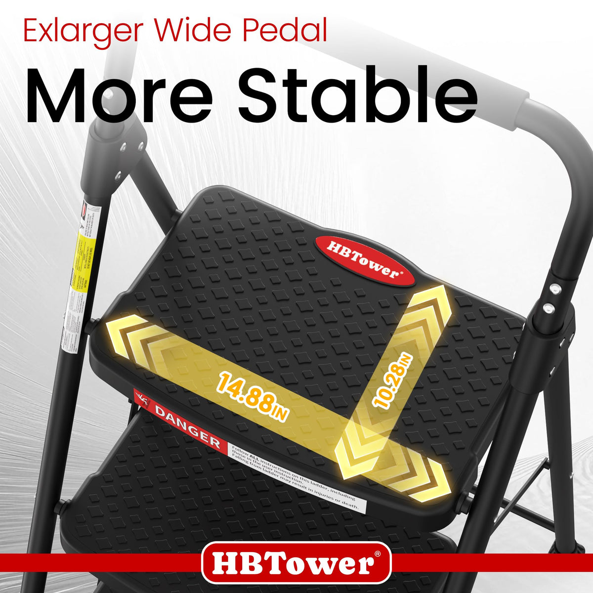 4 Step Ladder Foldable with Wide Anti-Slip Pedal I7424