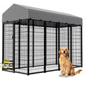 Heavy Duty Outdoor Dog Kennel with Roof Cover H5375