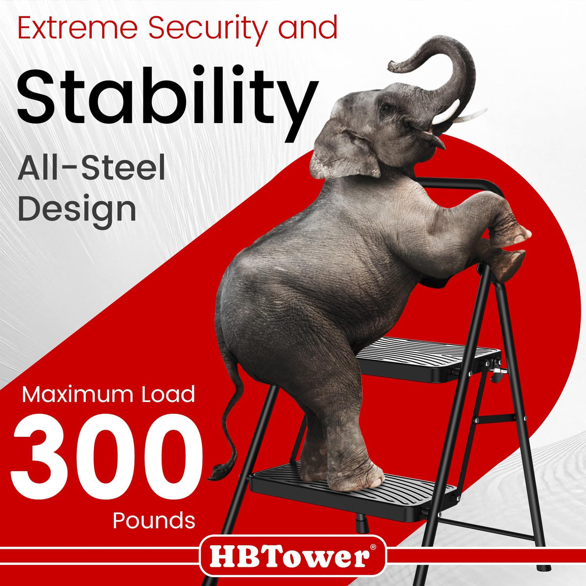 2 Step Ladder with Anti-Slip Pedal Q89338
