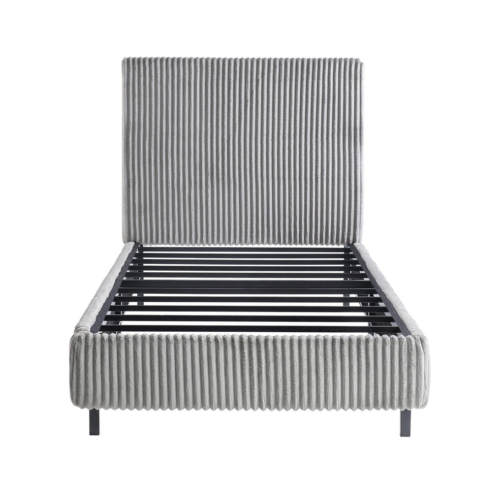 Upholstered Bed Frame with Headboard O394669