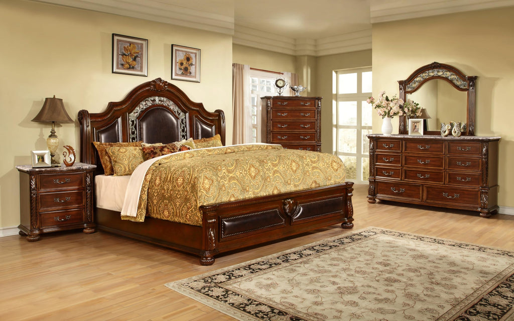 Cherry California King Wood Bed Frame P276