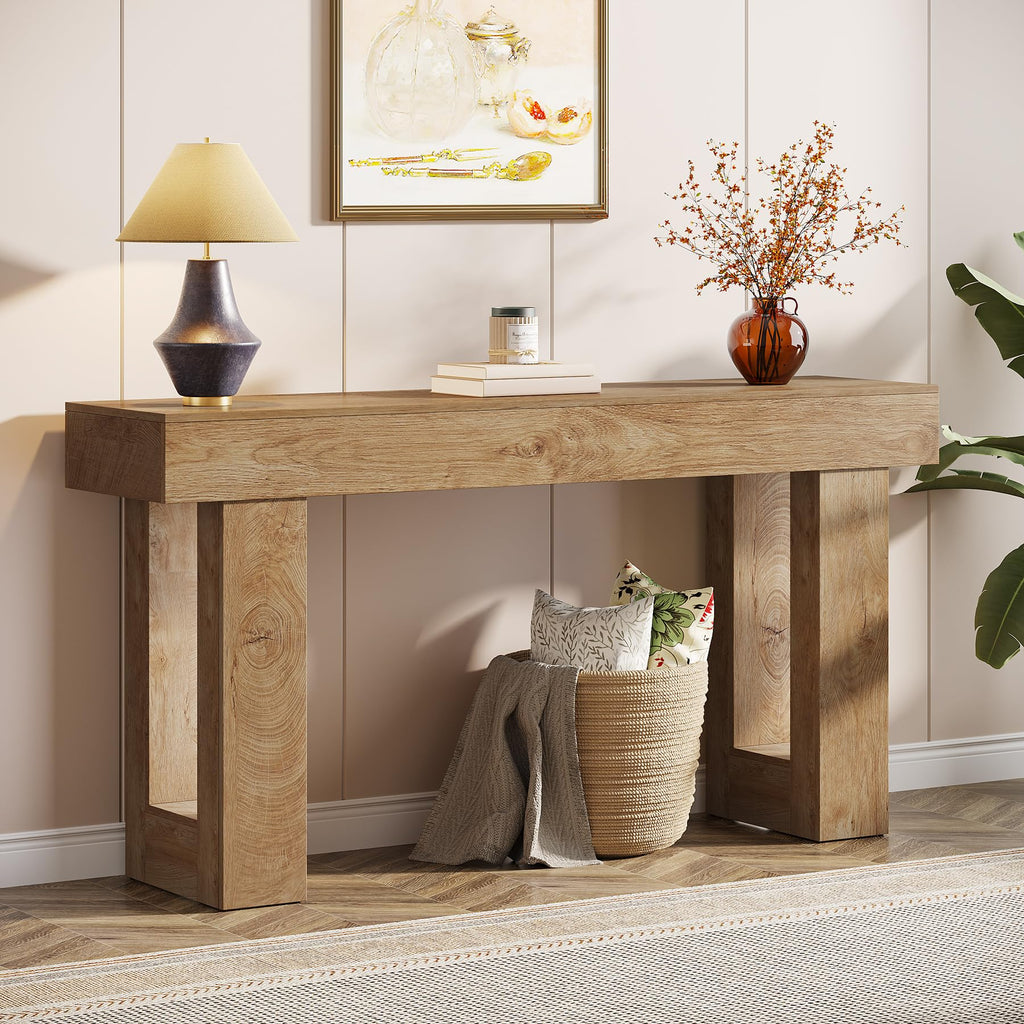 63-Inch Wooden Rectangular Console Table G70799