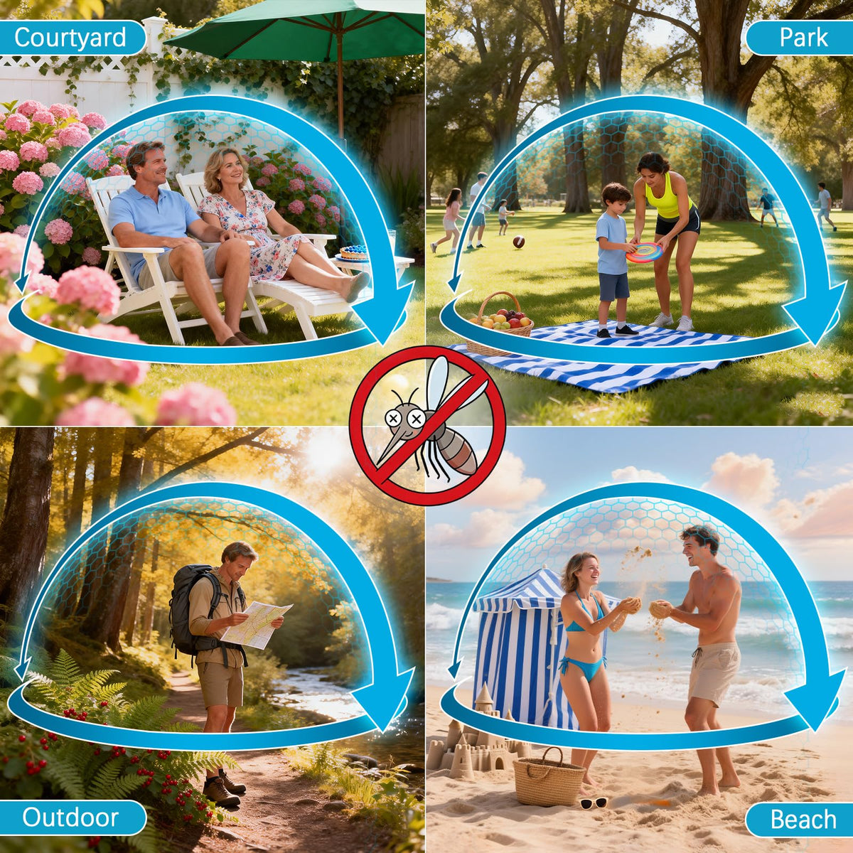 8 Pack DEET Free Mosquito Repellent Refill Pellets with Citronella Peppermint Lemongrass Oils J390298