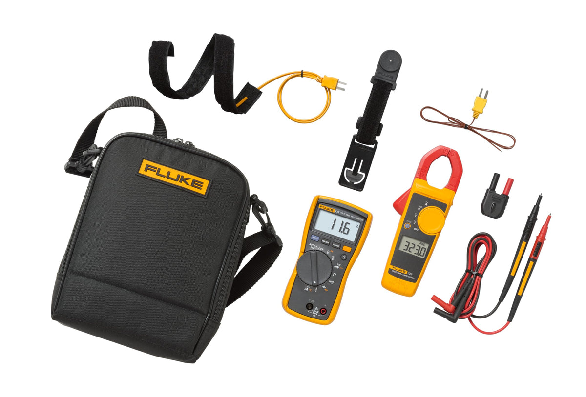 Multimeter and Clamp Meter Combo Kit with Test Leads and Carrying Case E279