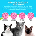 Chicken and Liver Flavor Soft Chews for Cats 60 Count O562