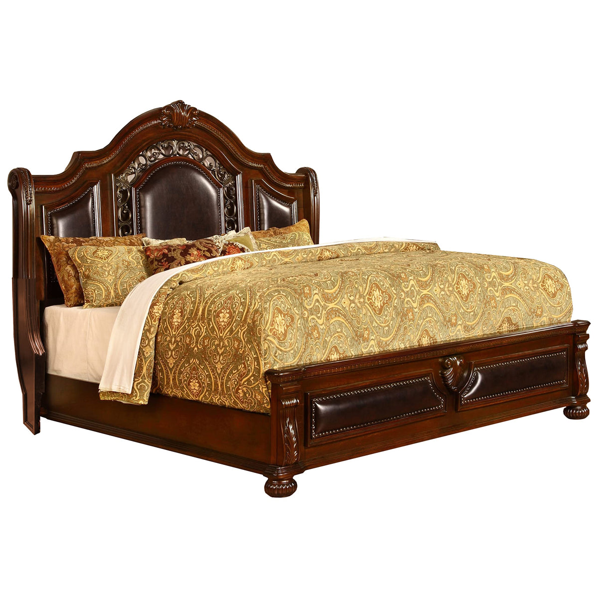 Cherry California King Wood Bed Frame P276