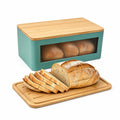 Wooden Bread Box with Cutting Board S1691
