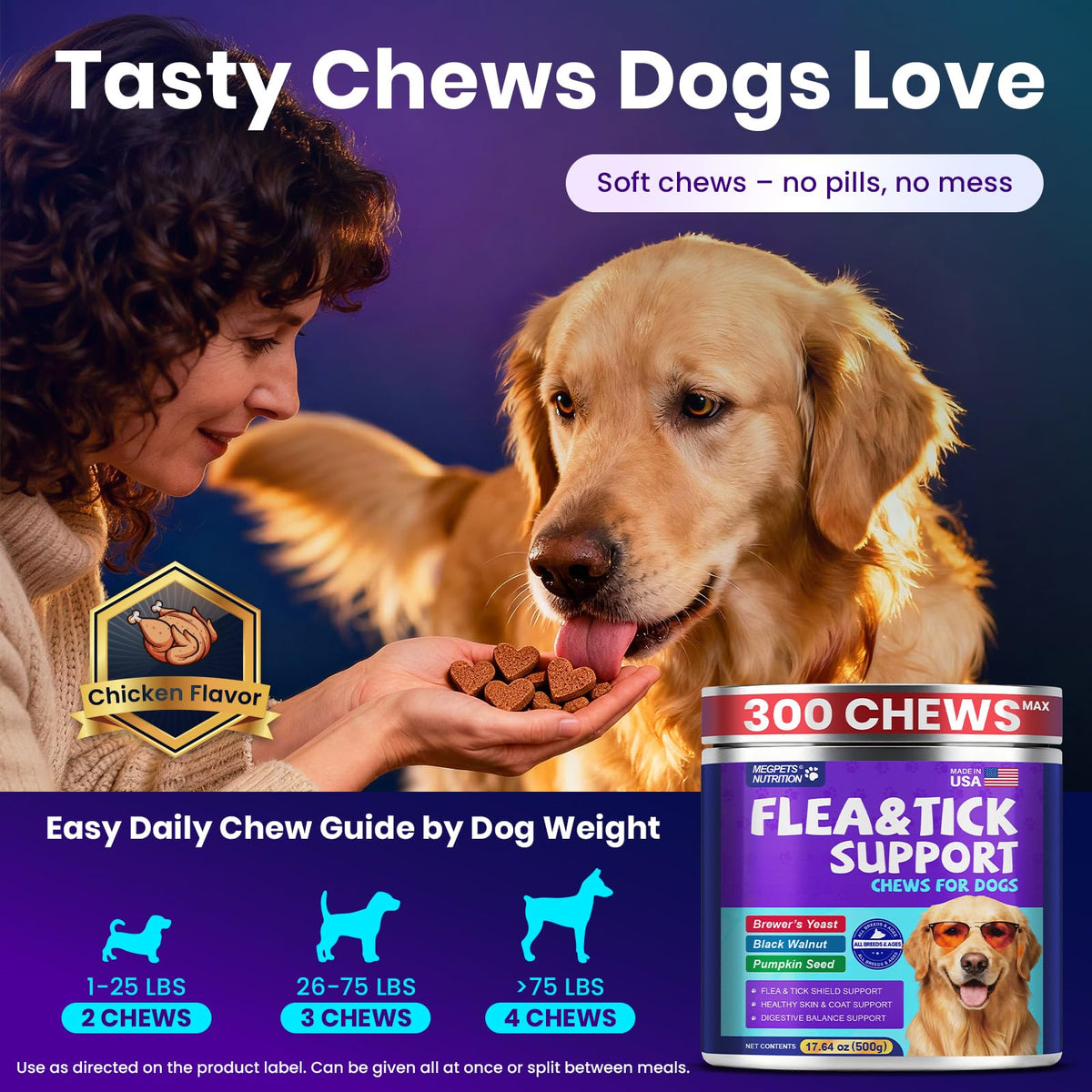 Chicken Flavor Soft Chews for Dogs Z995121