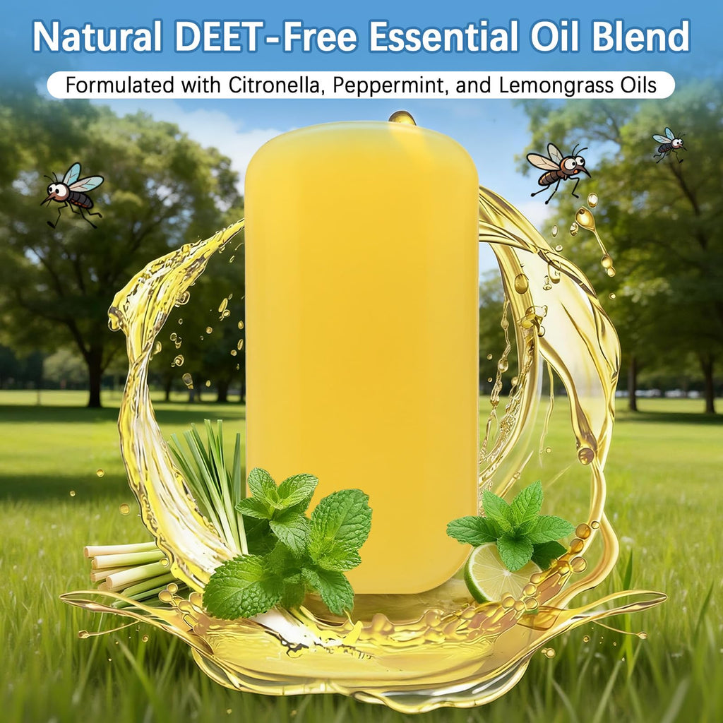 8 Pack DEET Free Mosquito Repellent Refill Pellets with Citronella Peppermint Lemongrass Oils J390298