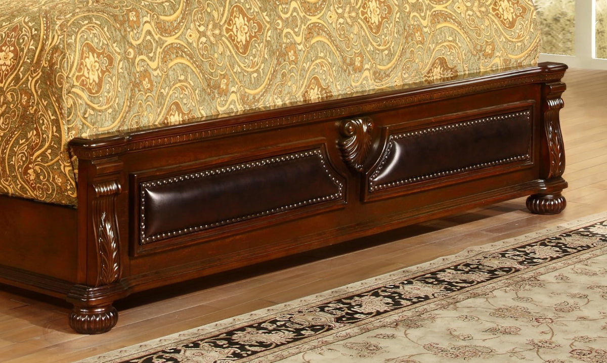 Cherry California King Wood Bed Frame P276