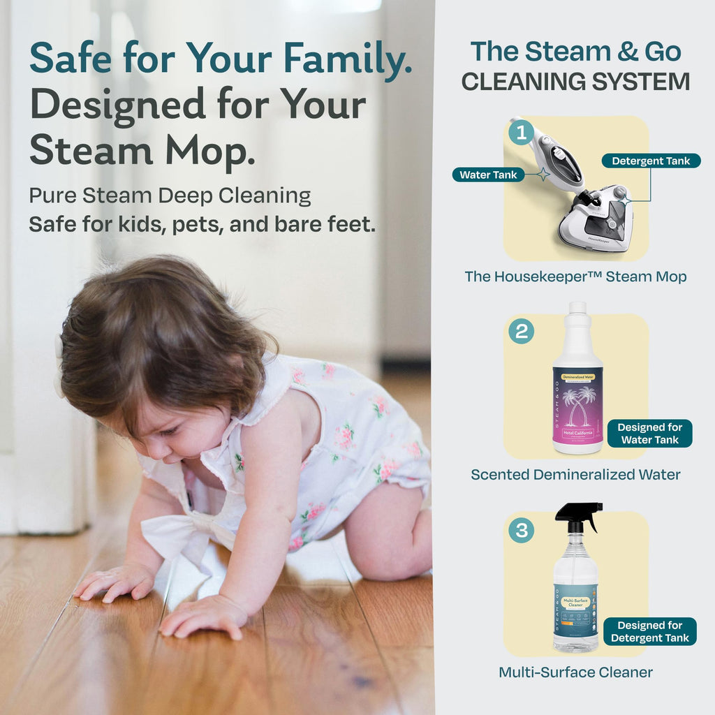 Demineralized Water for Steam Mop, 32 Ounces H802600