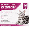 Broad-Spectrum Dewormer for Cats and Kittens, 12 Tablets K331936