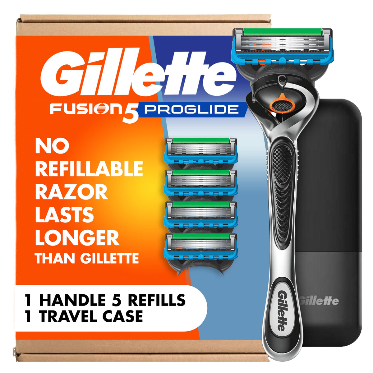 5-Blade Razor with Travel Case L540496