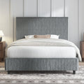 Upholstered Bed Frame with Headboard O394669