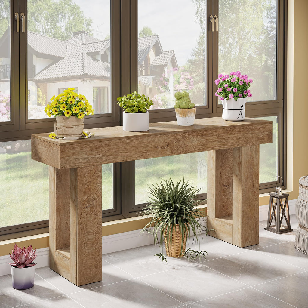 63-Inch Wooden Rectangular Console Table G70799
