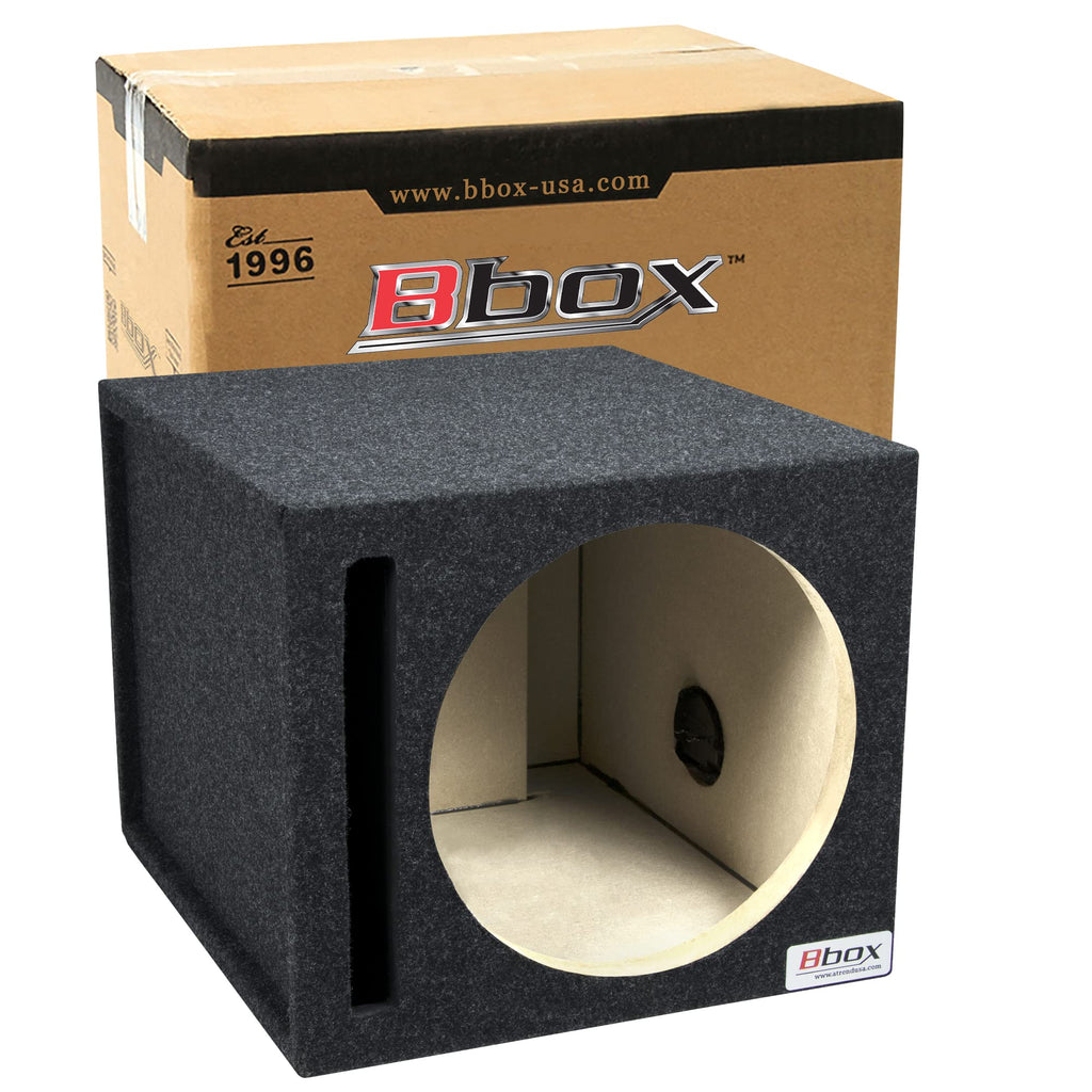 Single Vented 12 Inch Subwoofer Box with Nickel Finish Terminals C9138