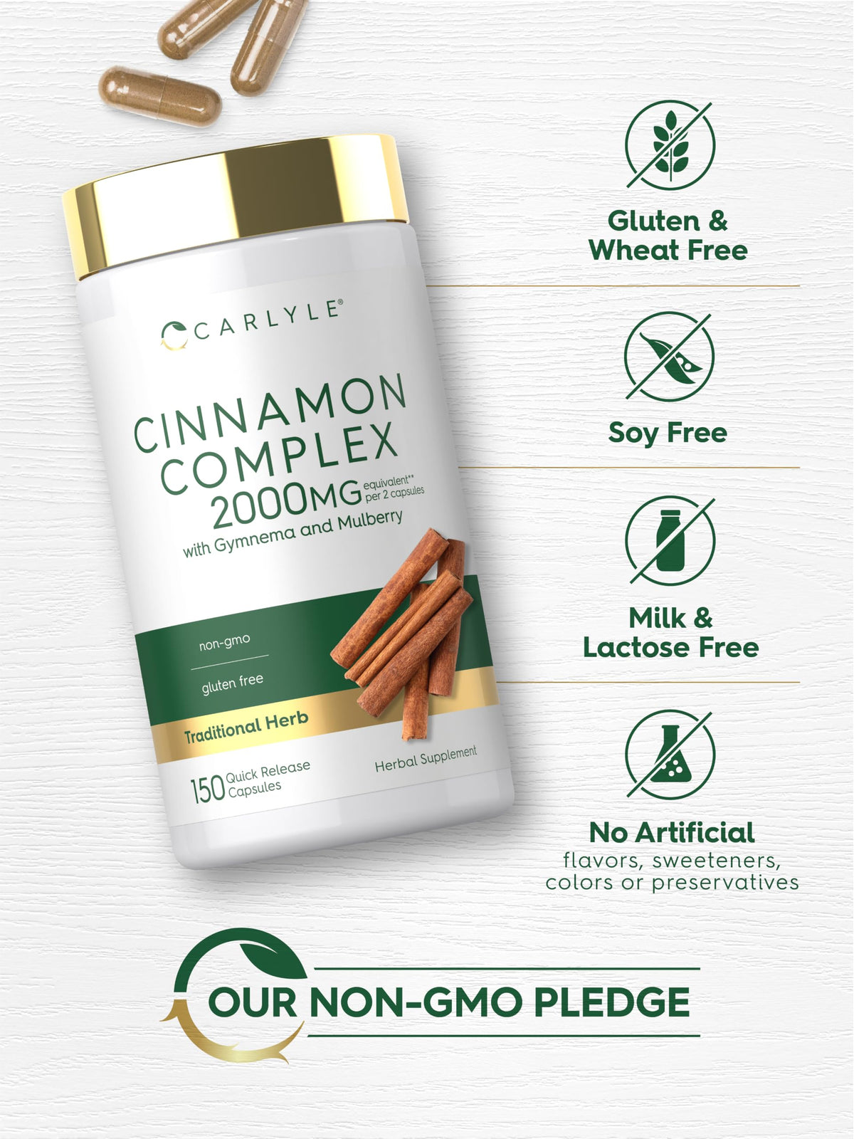 Cinnamon Complex with Gymnema and Mulberry 150 Capsules L9140