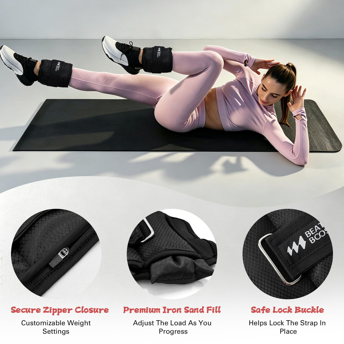 Ankle Weights Adjustable 10lb Q33782