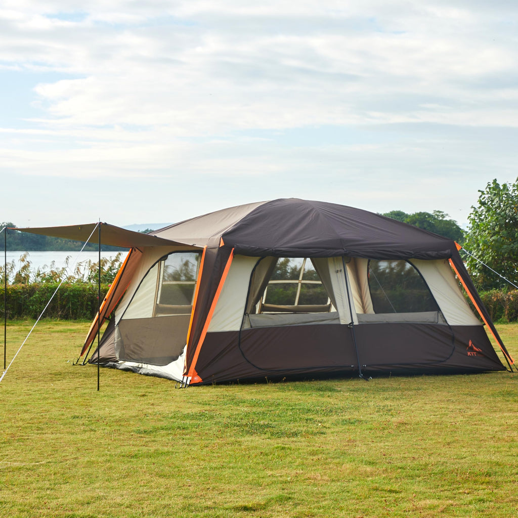 Extra Large 12-14 Person 2 Room Waterproof Double Layer Cabin Tent S433