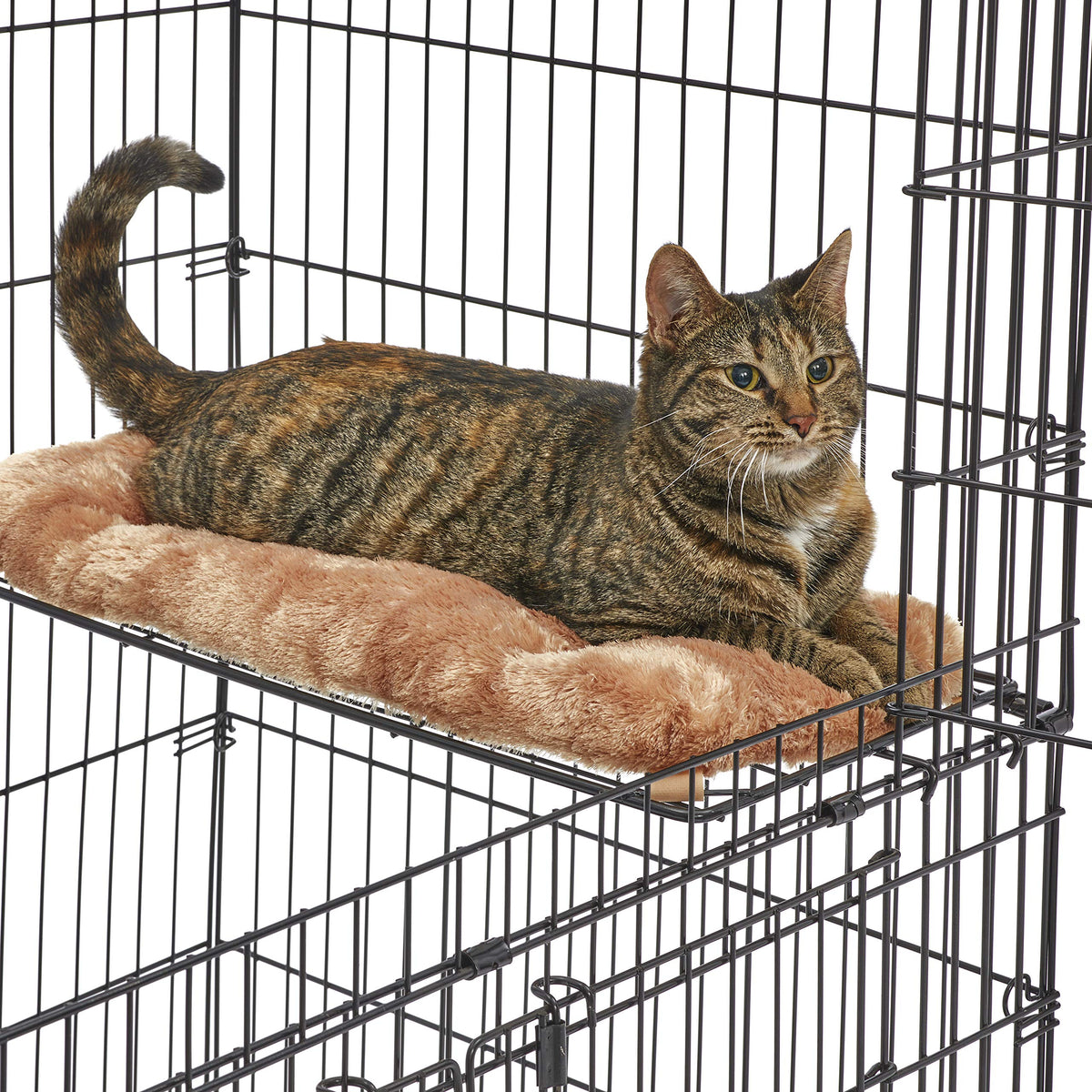 Folding Metal Cat Playpen with 3 Platforms A49709