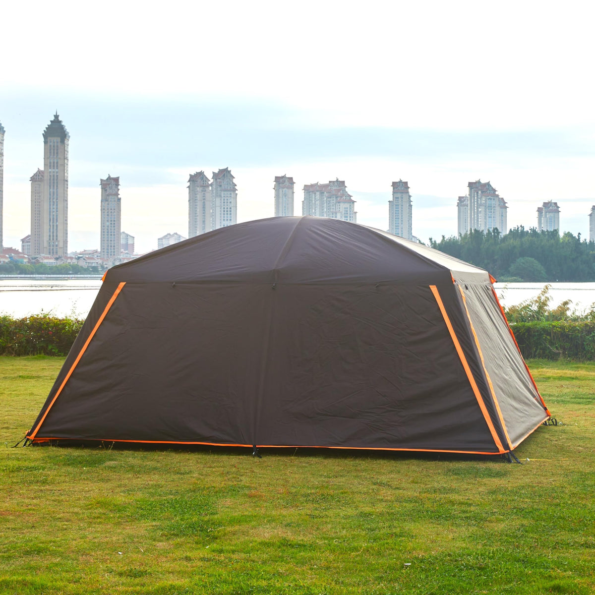 Extra Large 12-14 Person 2 Room Waterproof Double Layer Cabin Tent S433