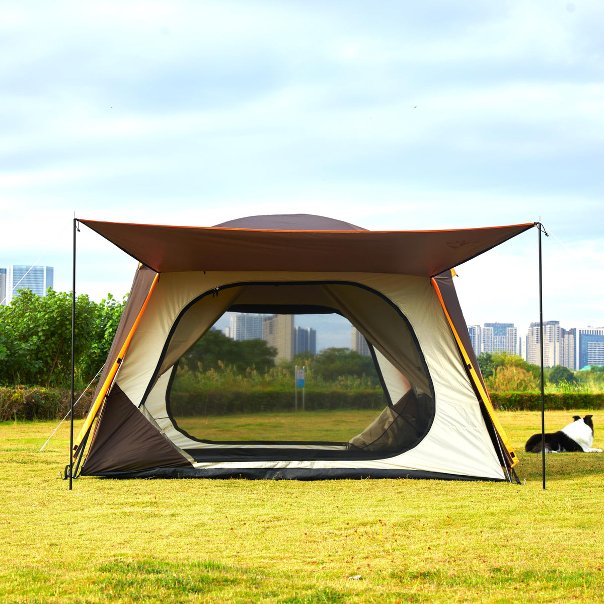 Extra Large 12-14 Person 2 Room Waterproof Double Layer Cabin Tent S433