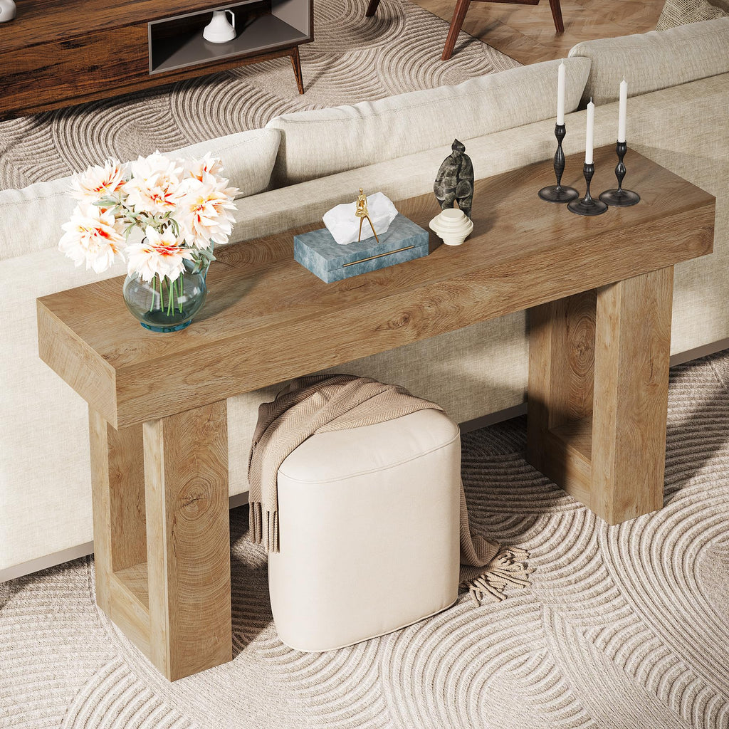 63-Inch Wooden Rectangular Console Table G70799