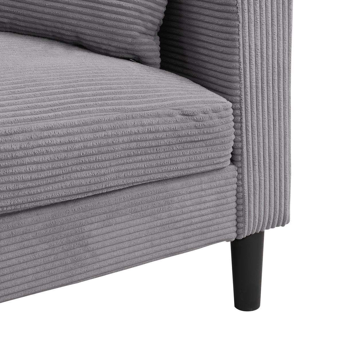 Light Gray Upholstered 2 Seat Loveseat Sofa D686365