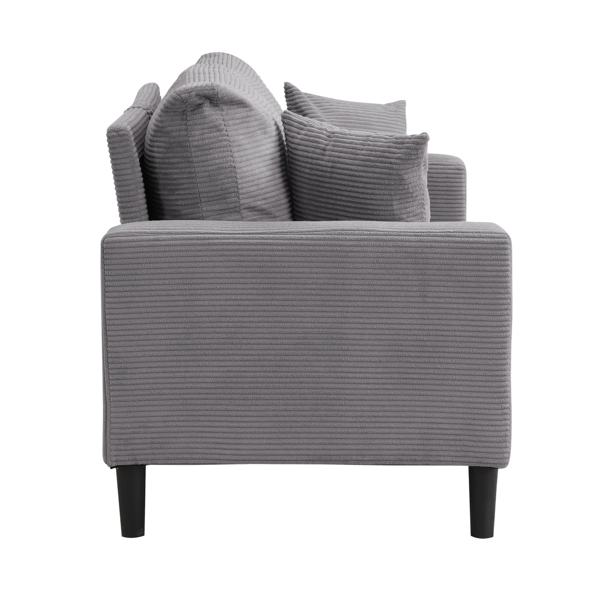 Light Gray Upholstered 2 Seat Loveseat Sofa D686365