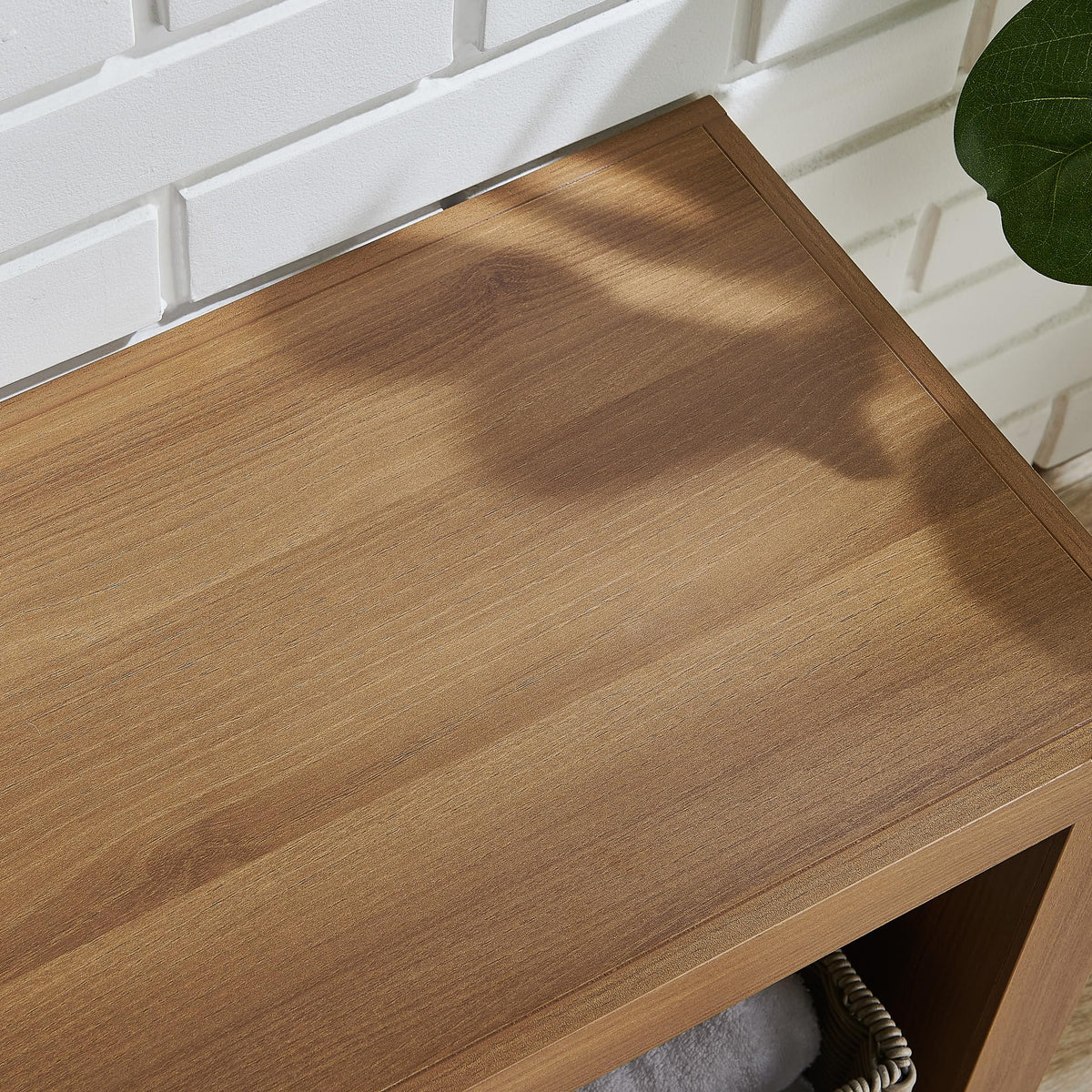 58" Wooden TV Stand with Open Storage W9266